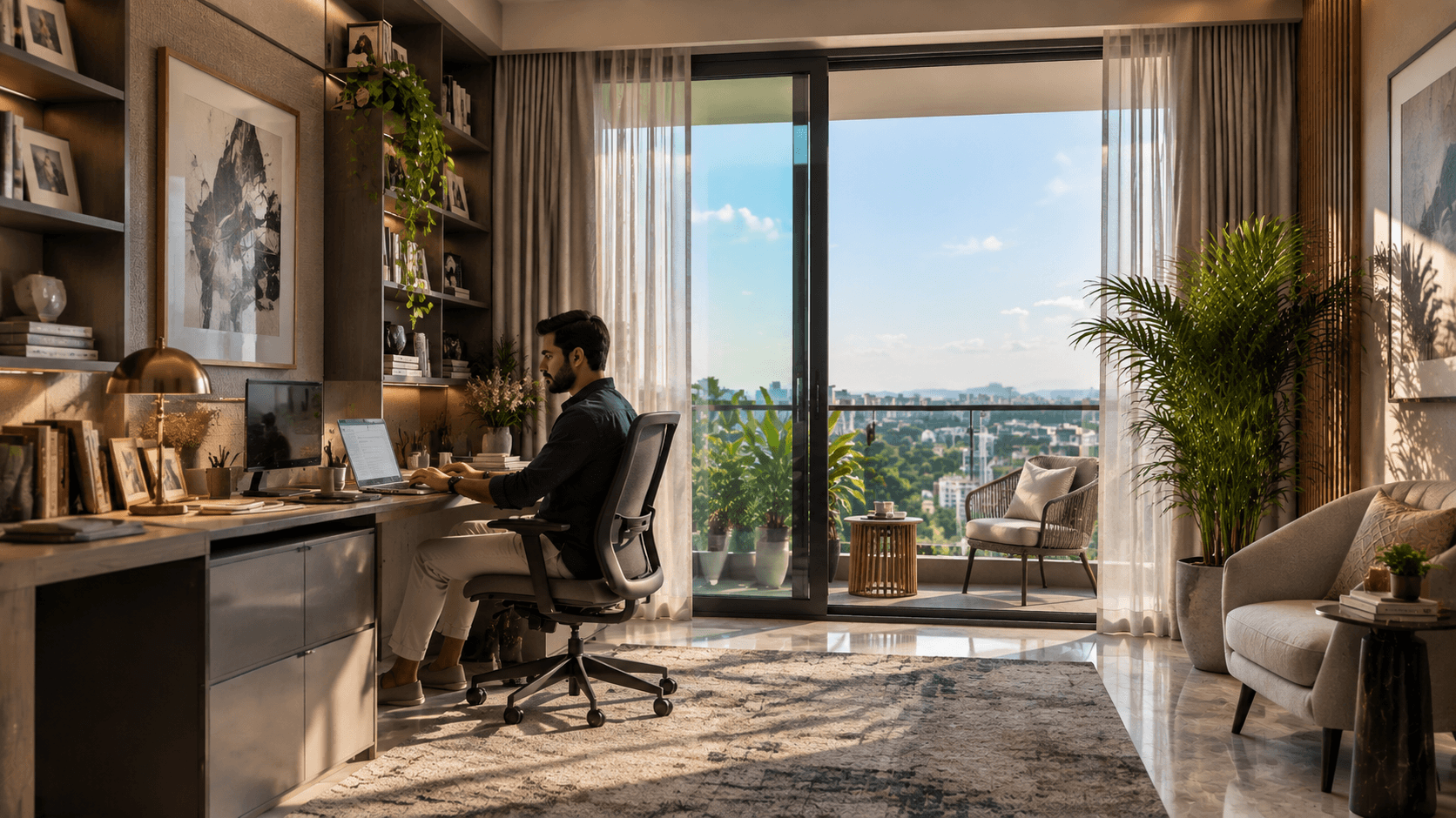 Peaceful work-from-home spaces